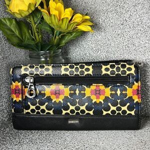 Relic Abstract Faux Vegan Leather Large Wallet Boho Hippie